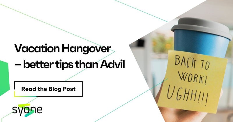 Vacation Hangover – better tips than Advil