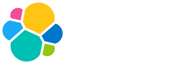 elastic logo white